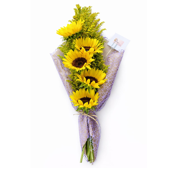 Amor Radiante – Ramo de Girasoles